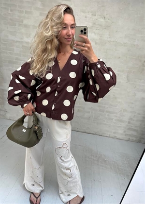 Ea skjorte Cream Dot Sissel Edelbo 